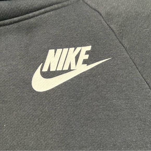 Nike Black Cowl Neck Sweatshirt Men’s Size Large Funnel Neck Hoodie Pullover EUC - Picture 3 of 8